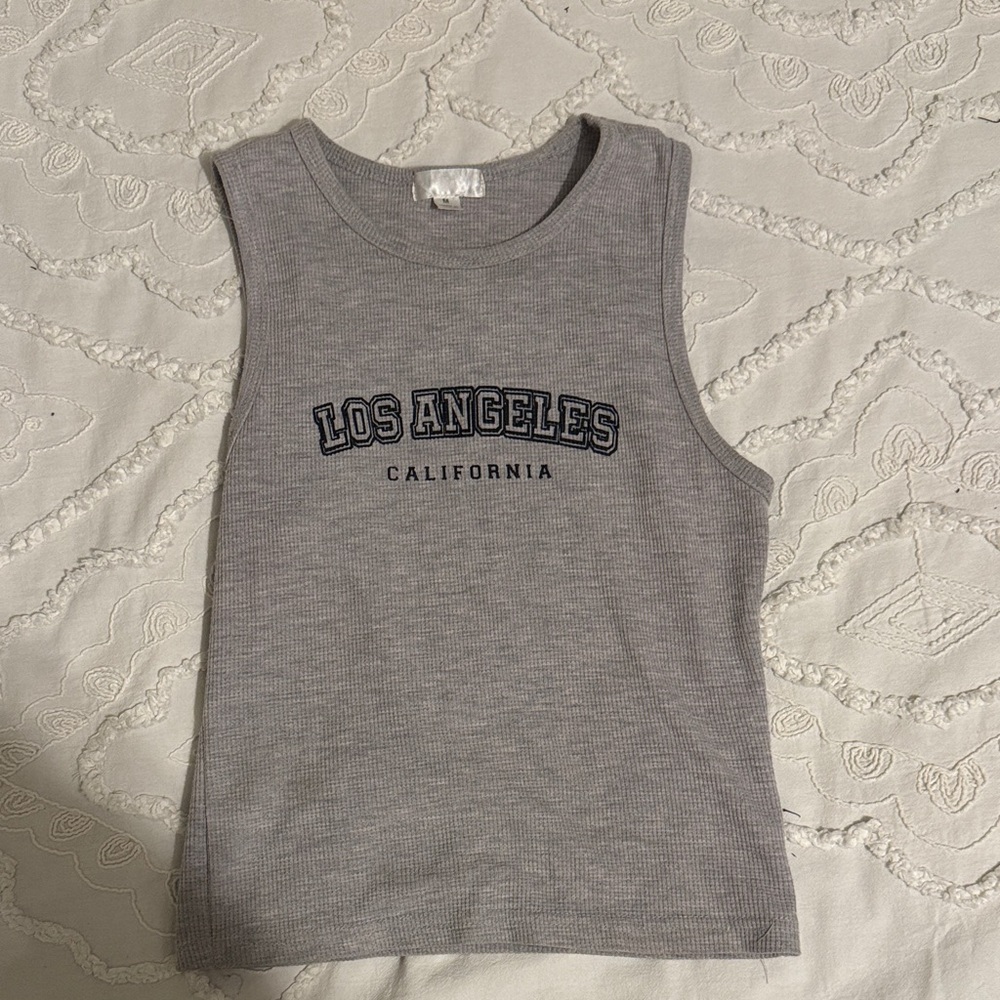 Gray Sleeveless Top